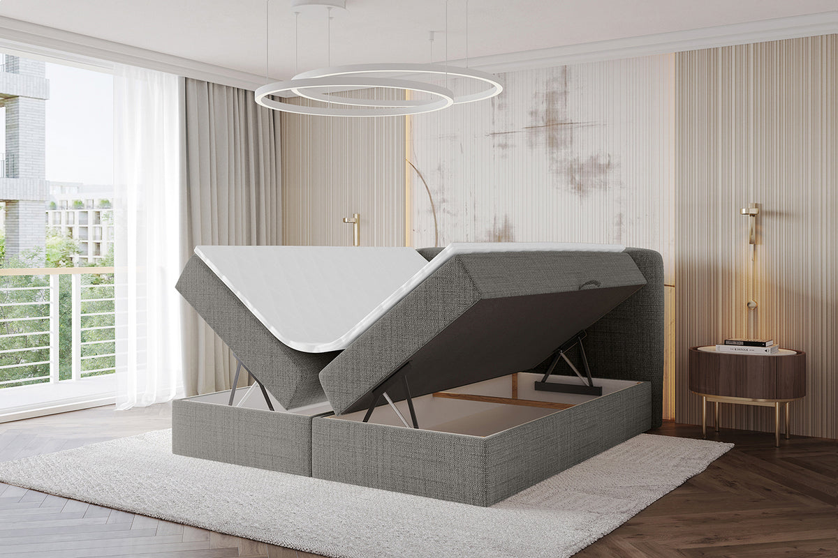 Łóżko boxspring NINA plecionka