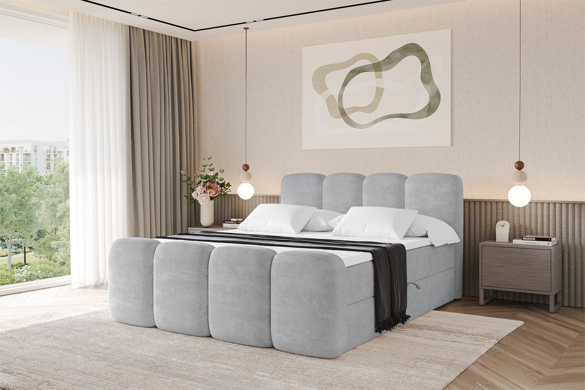 Łóżko boxspring NINA-Z welur