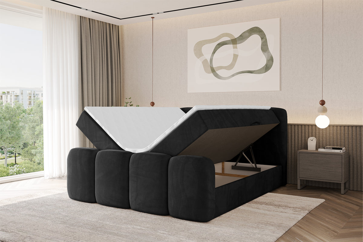Łóżko boxspring NINA-Z welur