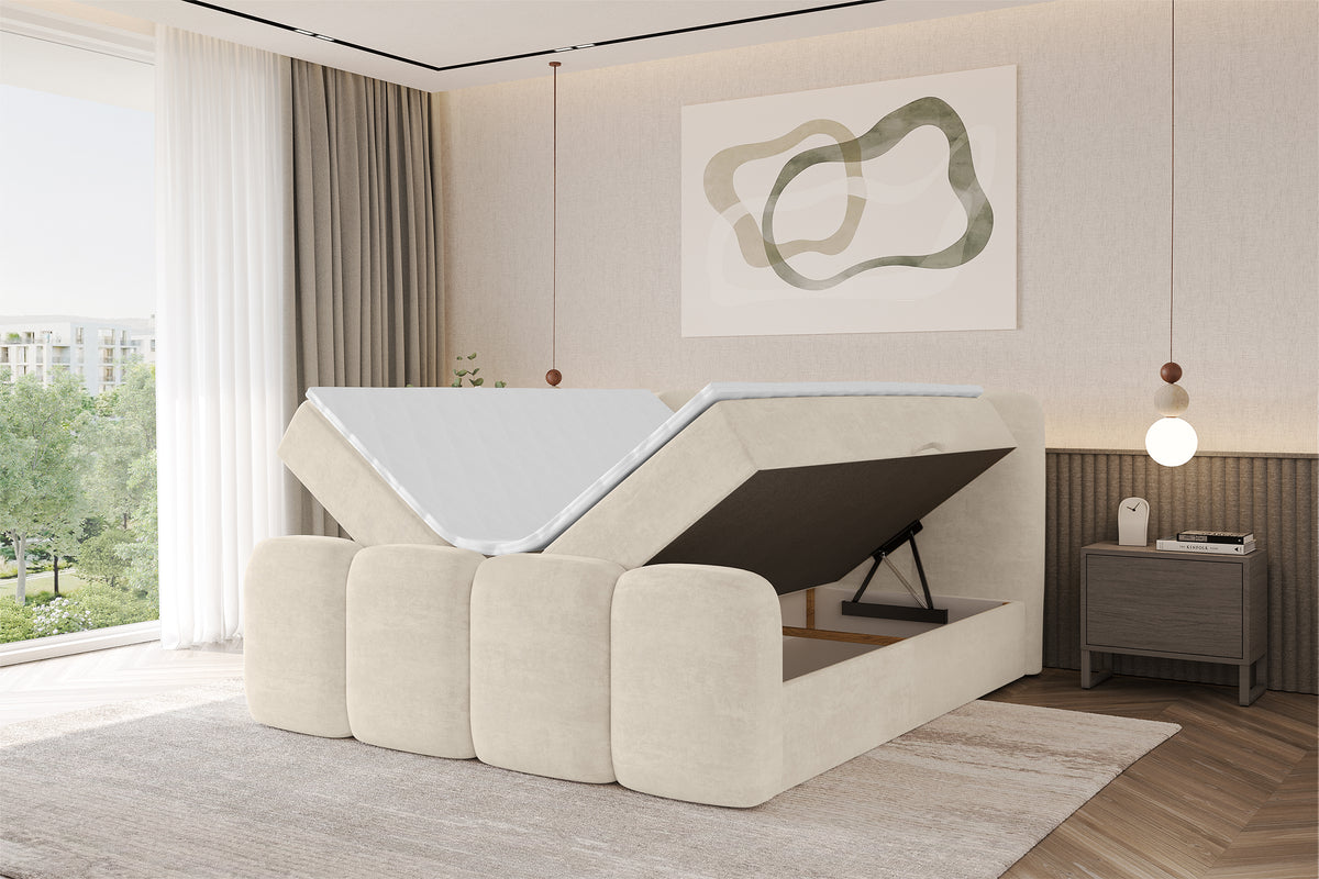 Łóżko boxspring NINA-Z welur