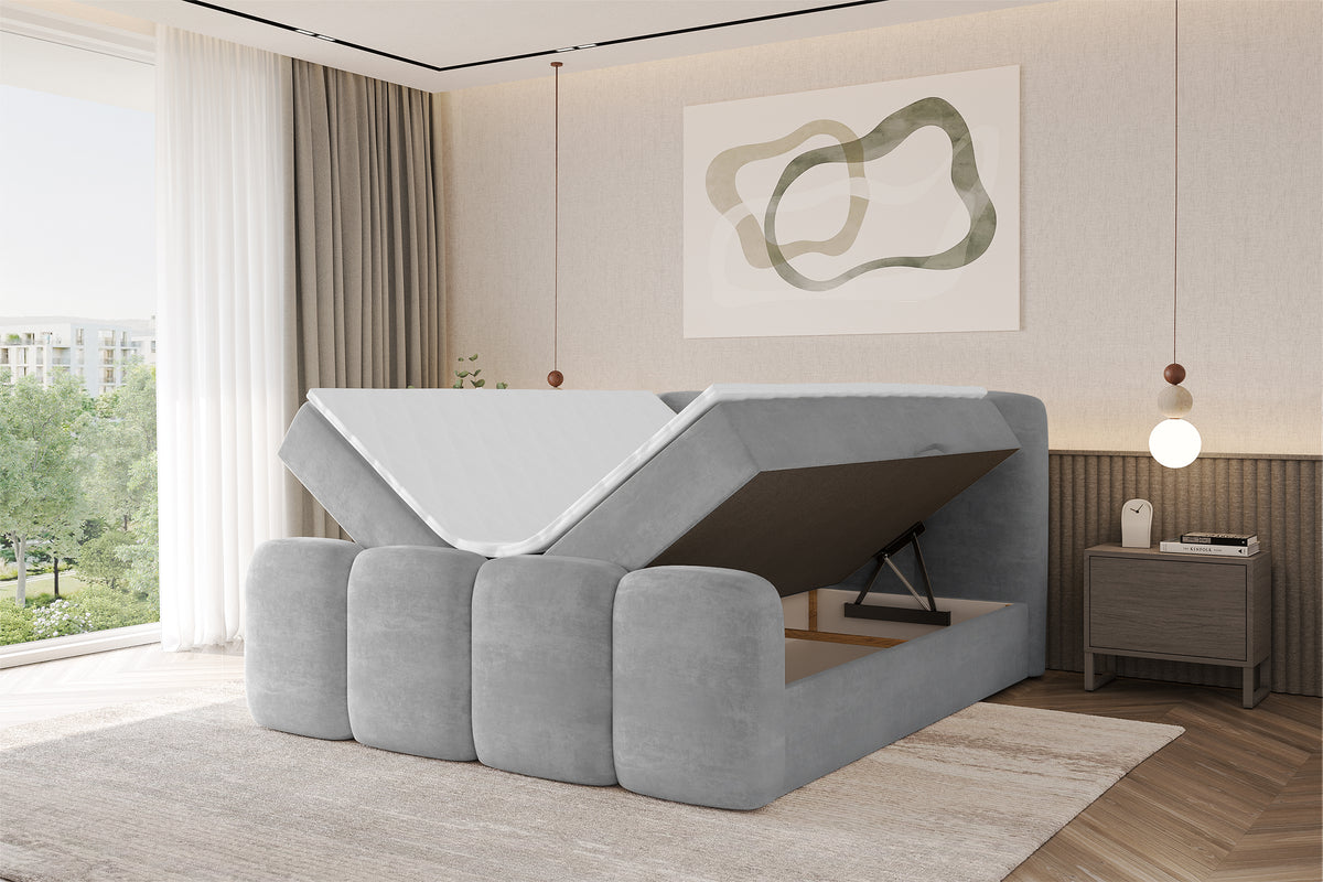 Łóżko boxspring NINA-Z welur