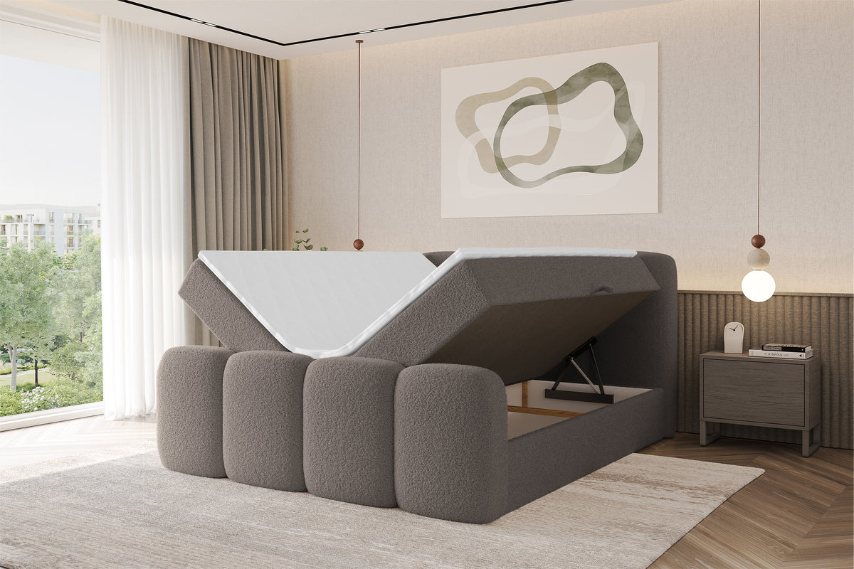 Łóżko boxspring NINA-Z Bouclé