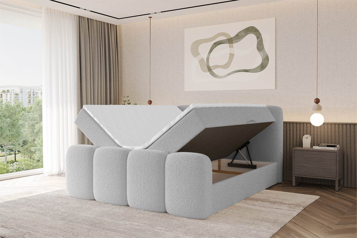 Łóżko boxspring NINA-Z Bouclé