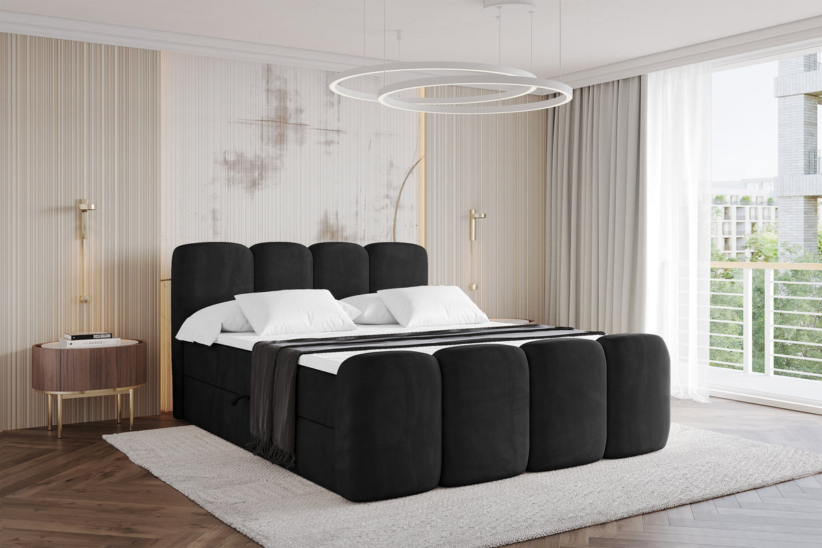 Łóżko boxspring NINA-Z welur