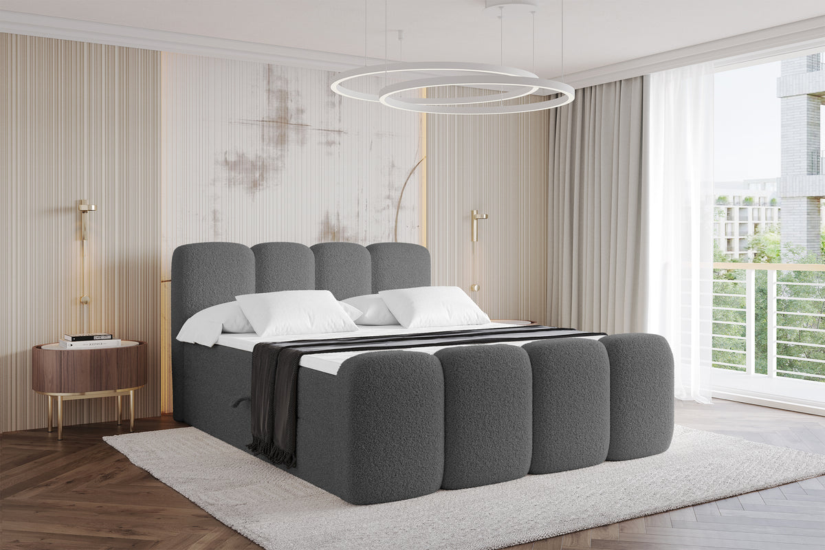 Łóżko boxspring NINA-Z Bouclé