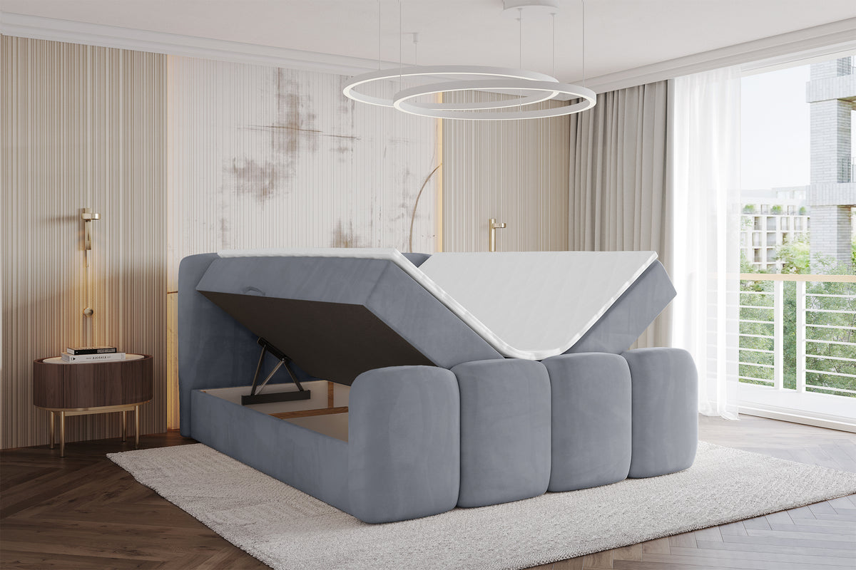 Łóżko boxspring NINA-Z welur