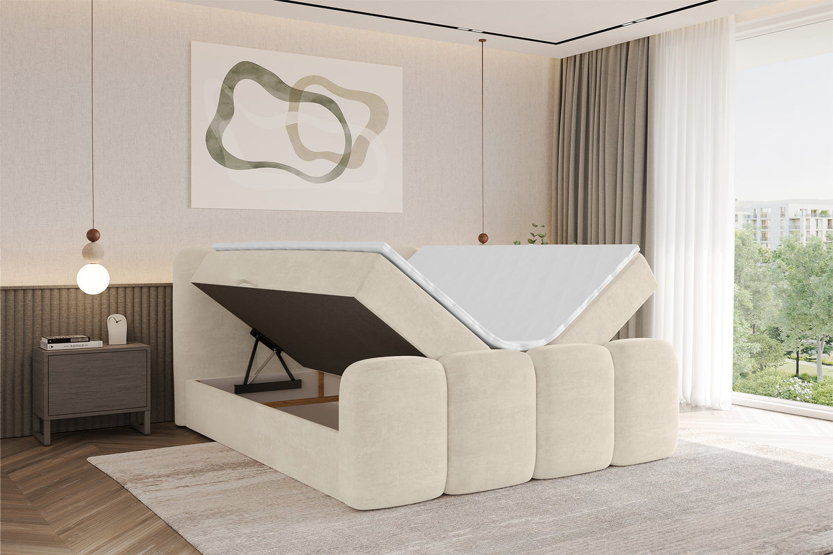 Łóżko boxspring NINA-Z welur