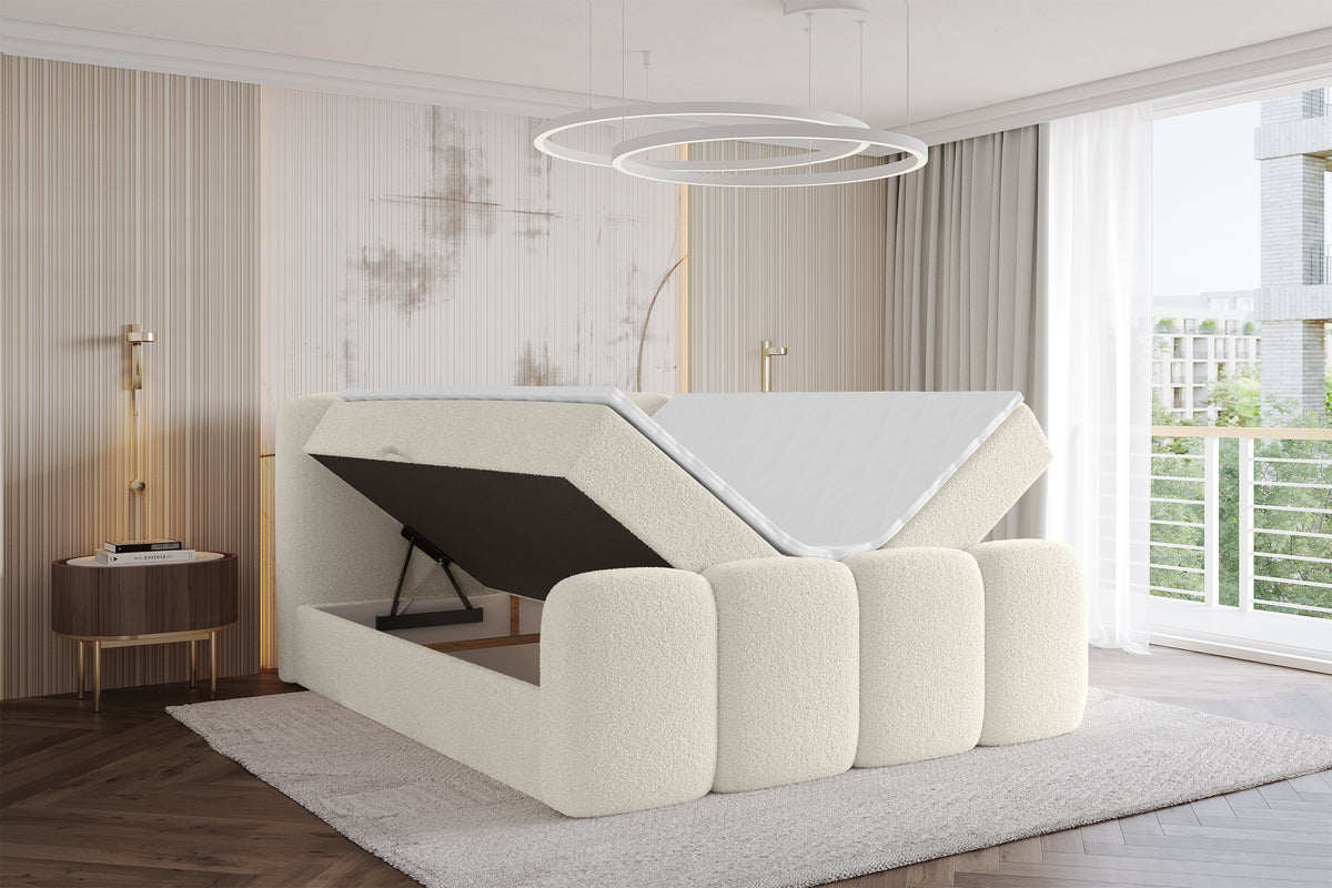 Łóżko boxspring NINA-Z Bouclé