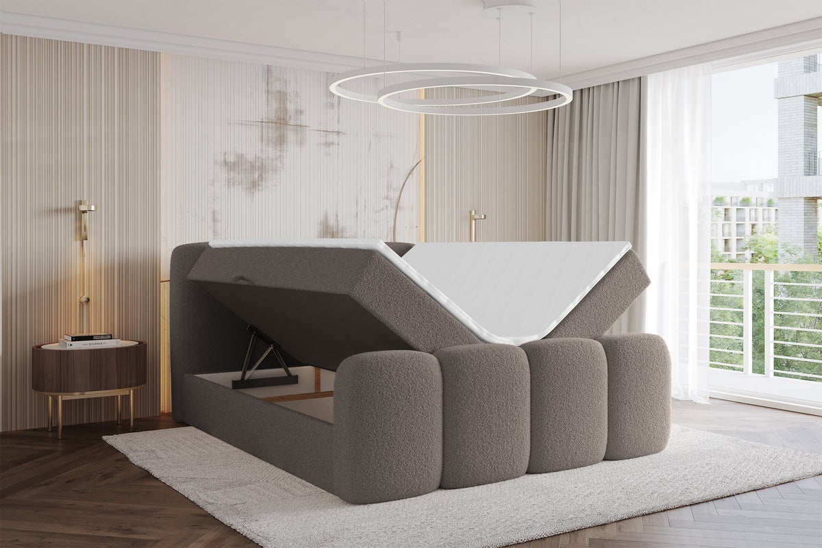 Łóżko boxspring NINA-Z Bouclé