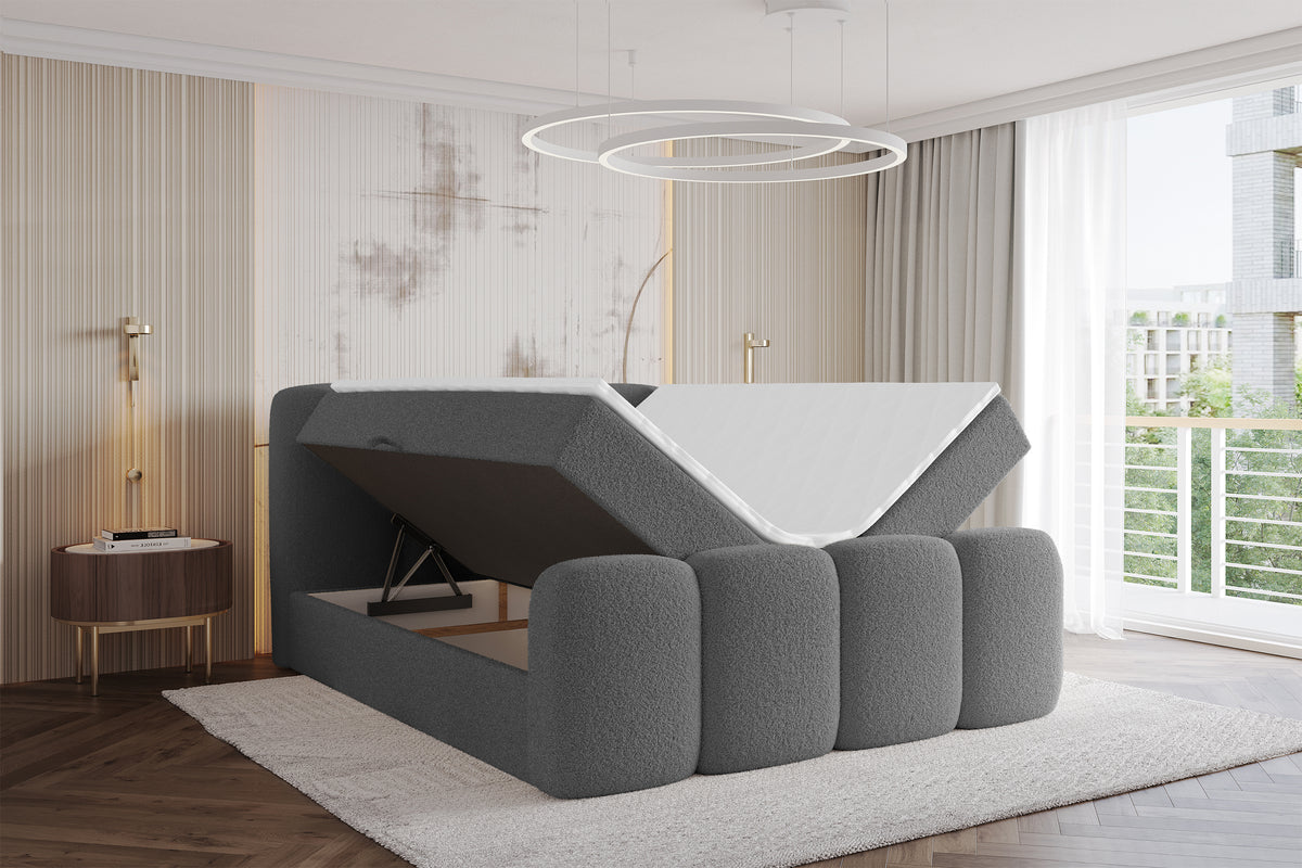 Łóżko boxspring NINA-Z Bouclé