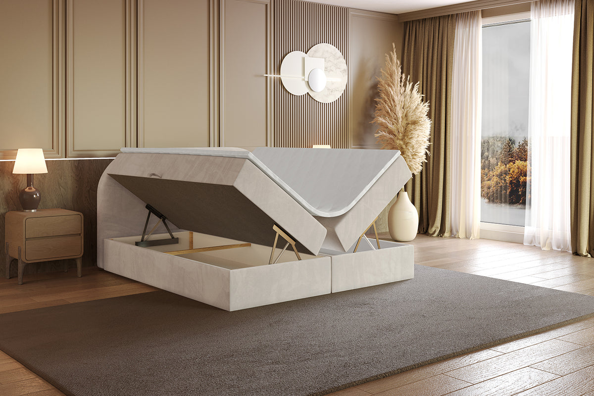 Łóżko boxspring NOX welur