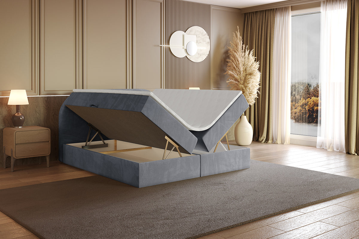Łóżko boxspring NOX welur