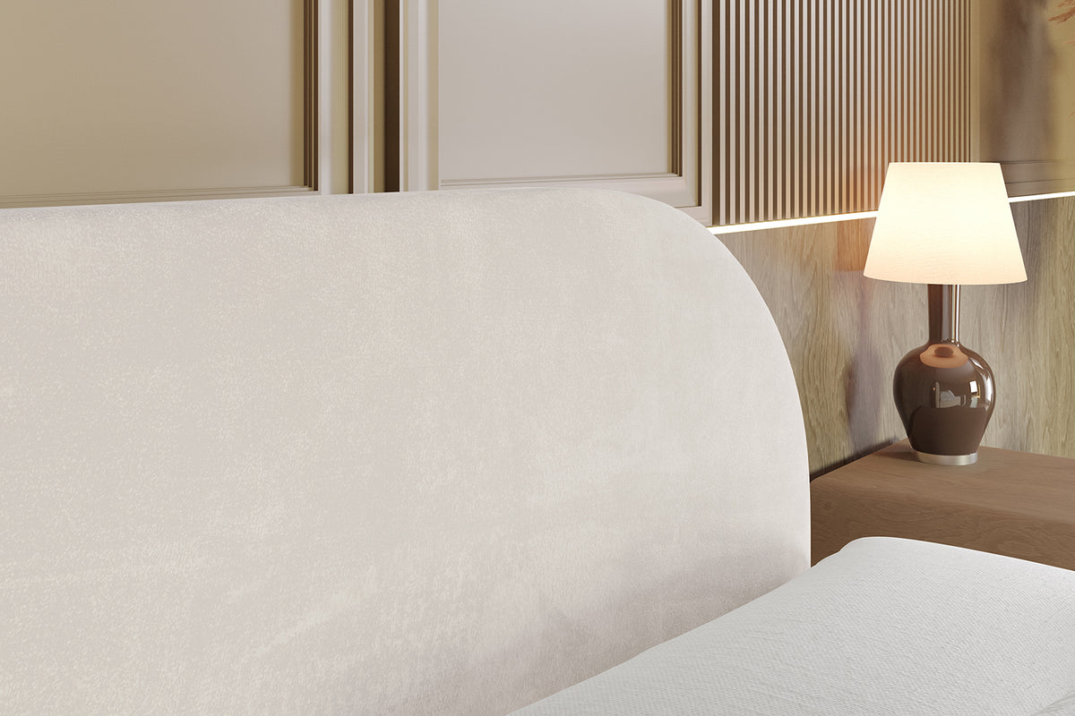 Łóżko boxspring NOX welur