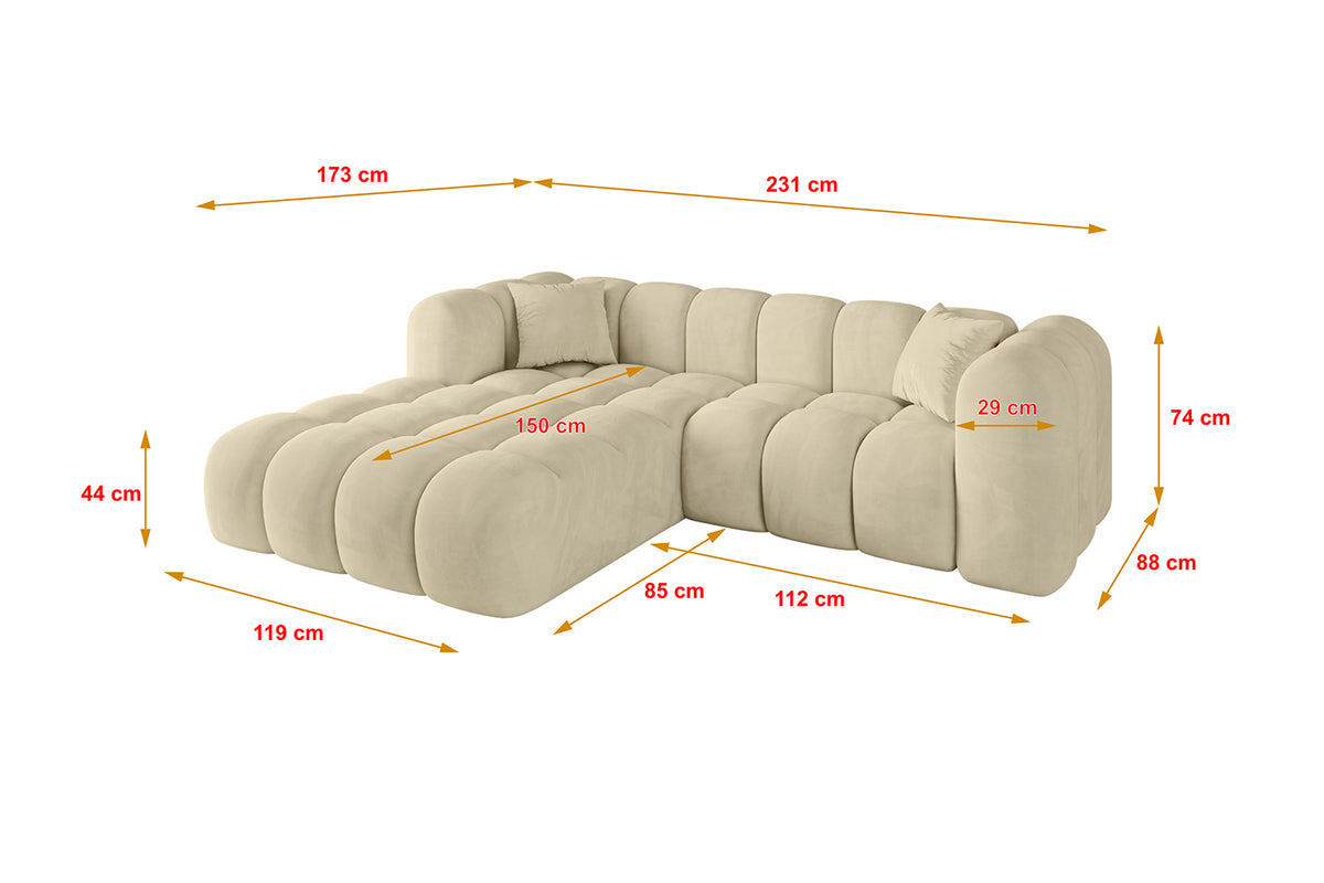 Ecksofa OLEA-L1 Samt