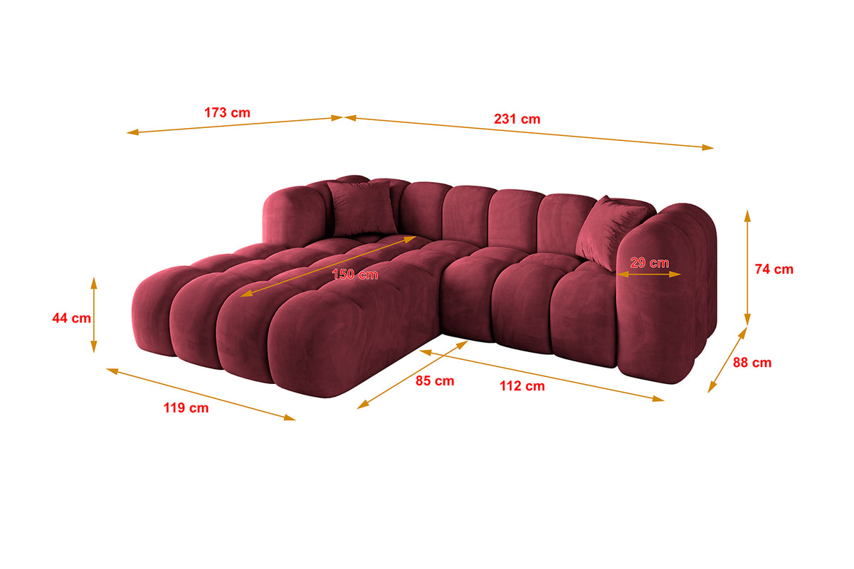 Ecksofa OLEA-L1 Samt
