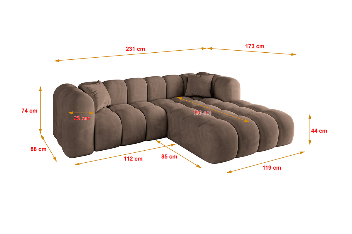 Ecksofa OLEA-L1 Samt