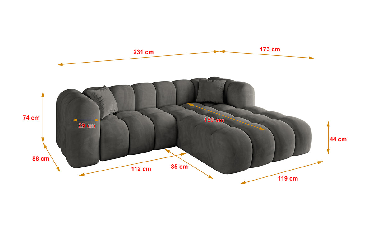 Ecksofa OLEA-L1 Samt