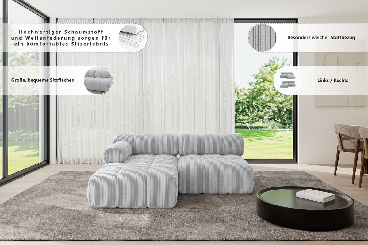 Ecksofa RAZON-L1 Samt