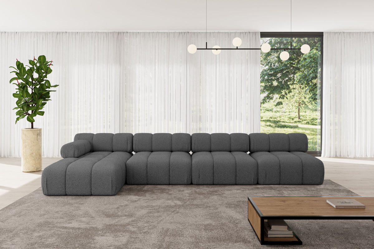 Ecksofa RAZON-L3 Bouclé