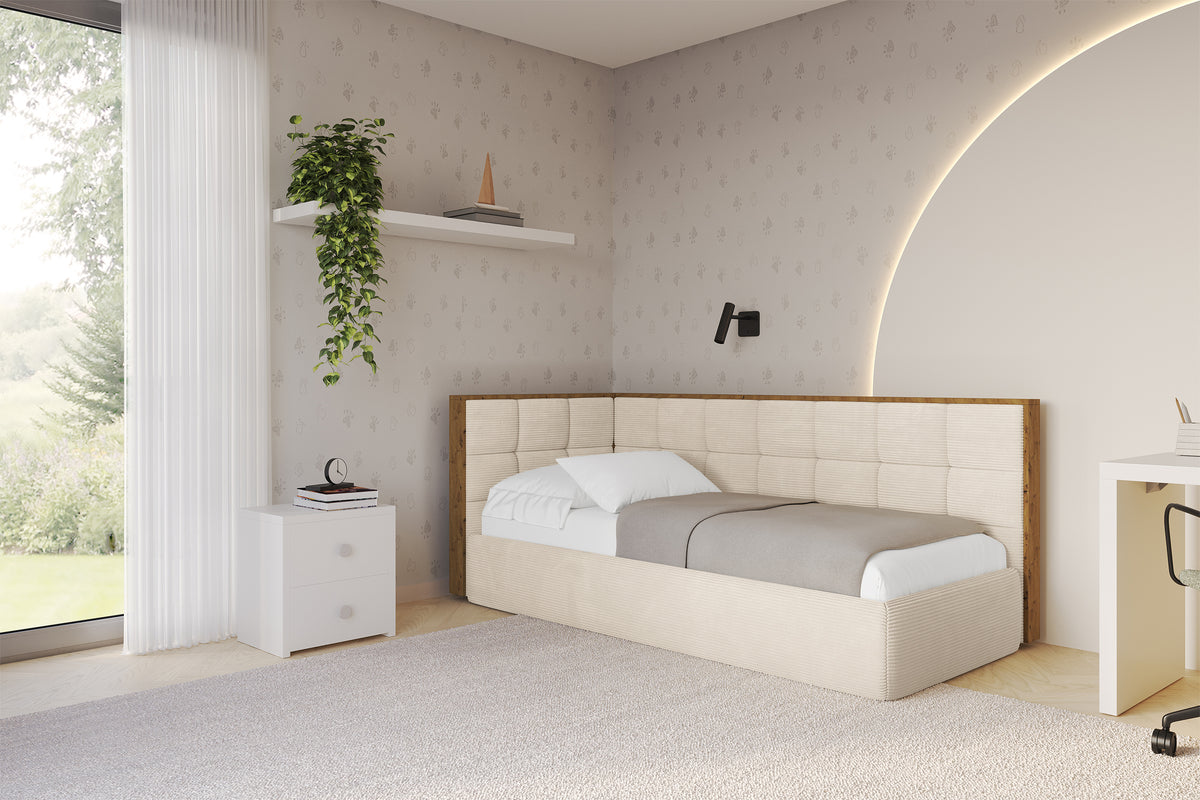 Jugendbett SOVY Cord Rechtsseitig