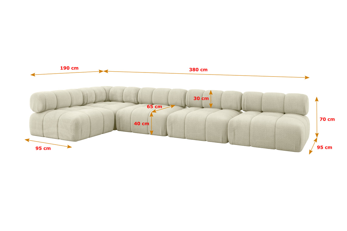 Ecksofa SAMARO-L3 Samt