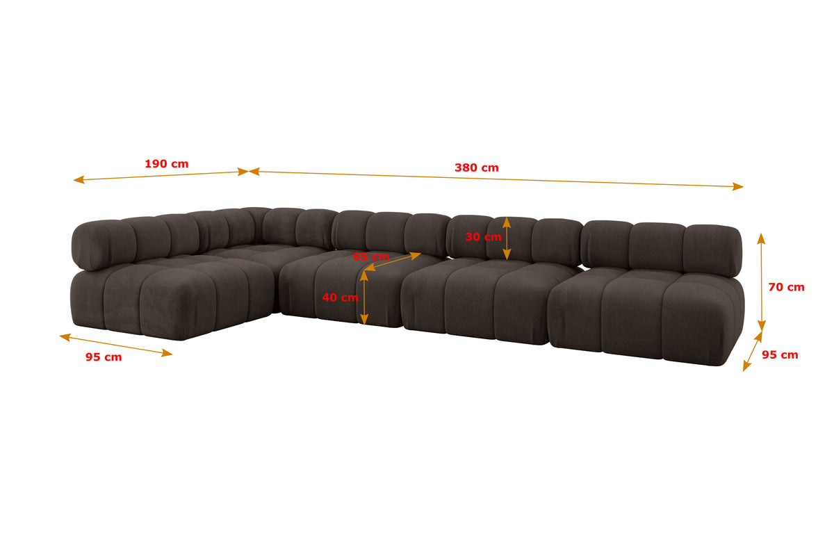 Ecksofa SAMARO-L3 Samt