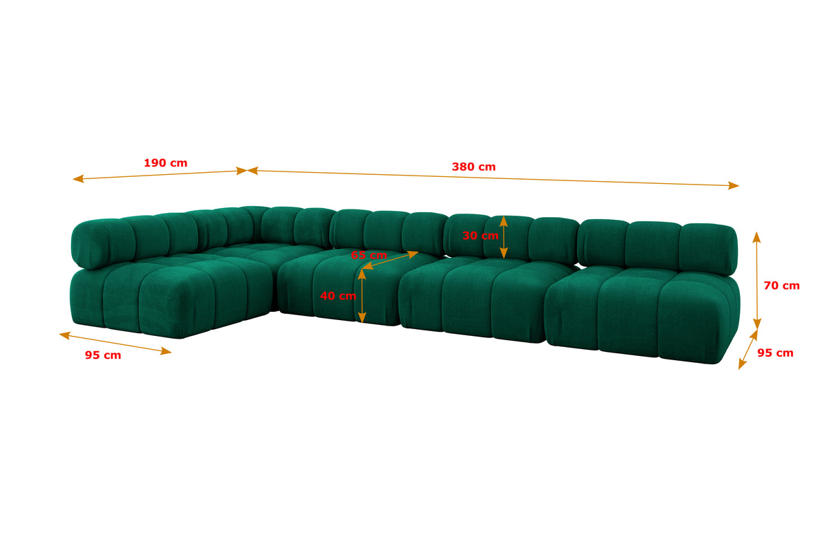 Ecksofa SAMARO-L3 Samt