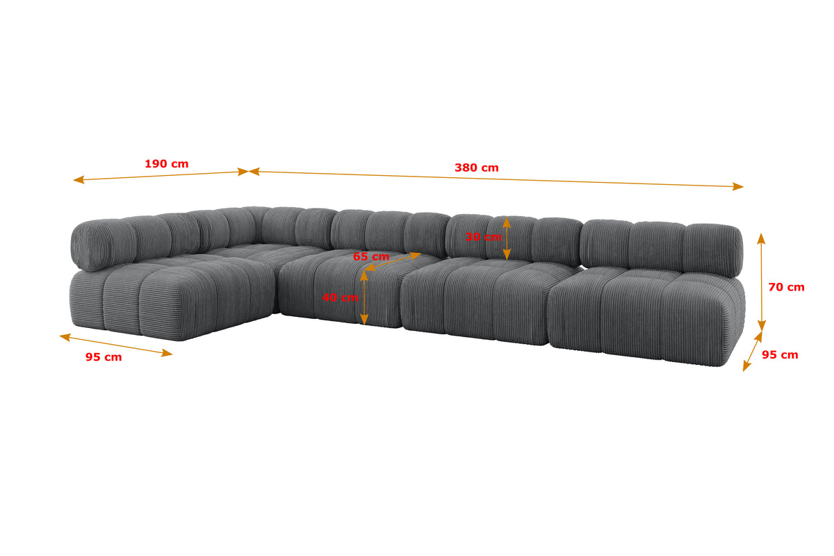 Ecksofa SAMARO-L3 Cord