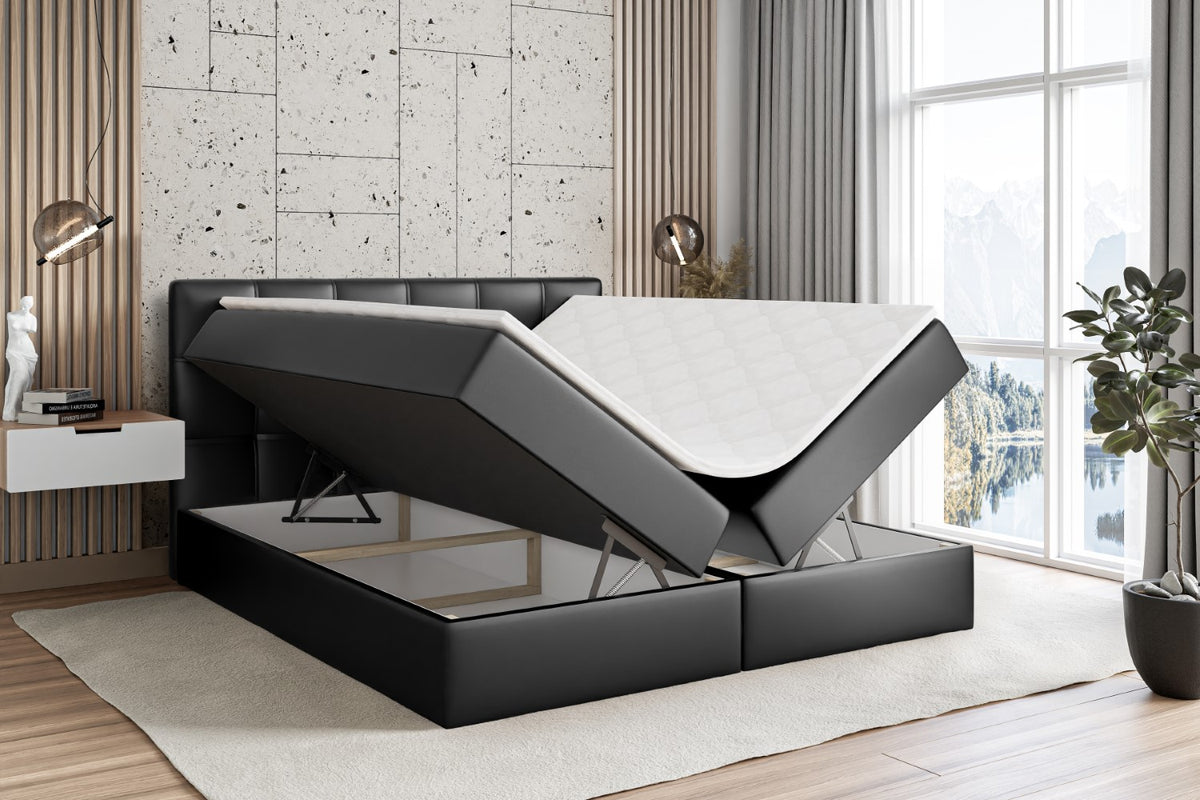 Łóżko boxspring MARCE ekoskóra