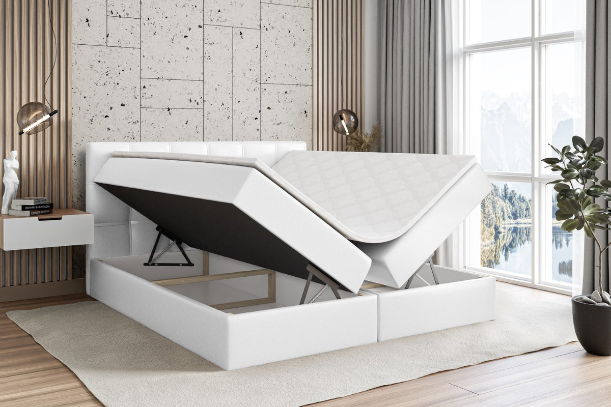 Łóżko boxspring MARCE ekoskóra