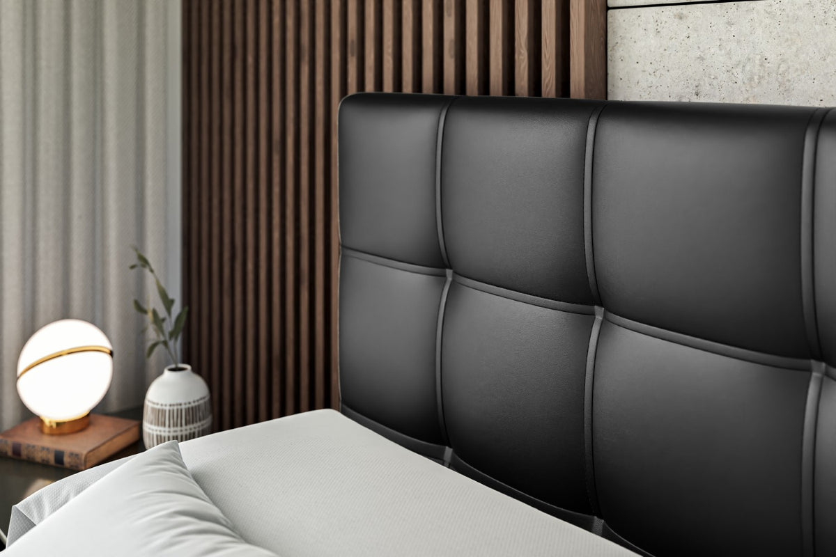 Łóżko boxspring MARCE ekoskóra