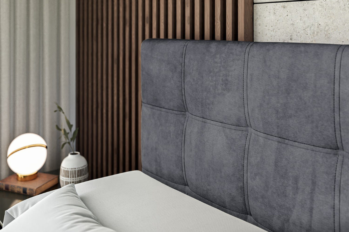 Łóżko boxspring MARCE welur