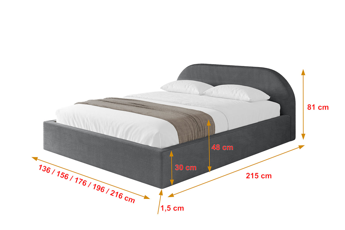 Łóżko tapicerowane TIVON-v1 sztruks