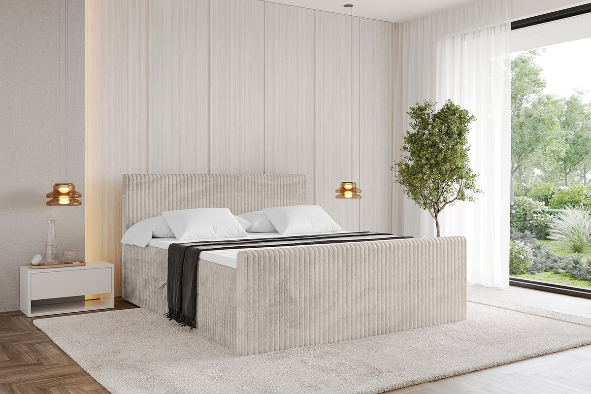 Łóżko boxspring TOLO-Z sztruks