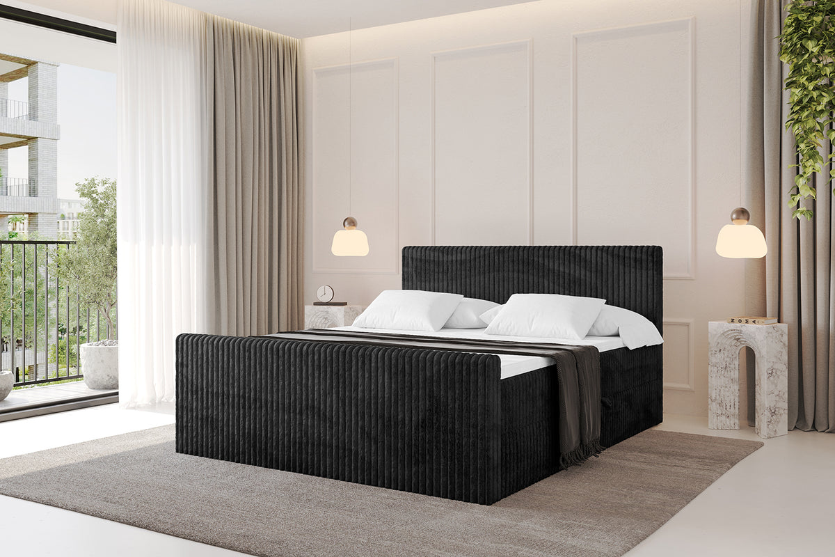 Łóżko boxspring TOLO-Z sztruks