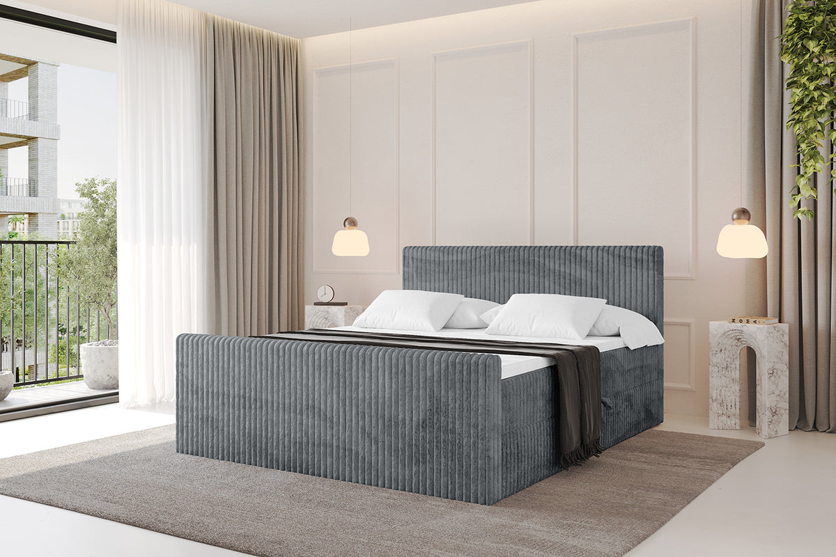Łóżko boxspring TOLO-Z sztruks