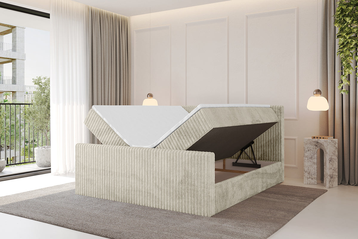 Łóżko boxspring TOLO-Z sztruks