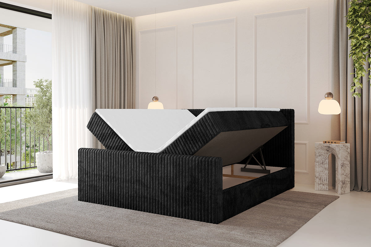 Łóżko boxspring TOLO-Z sztruks