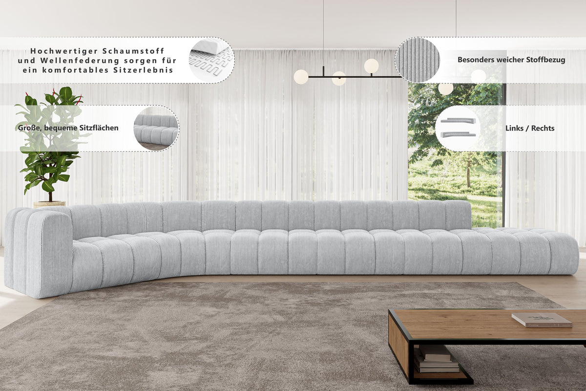 Ecksofa TILMO-L3 Samt