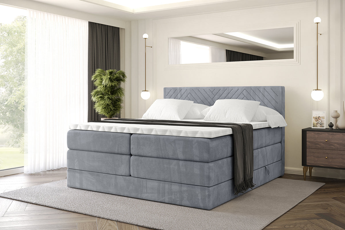 Boxspringbett VEXA KING Samt