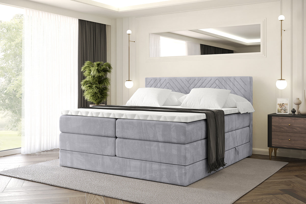 Boxspringbett VEXA KING Samt