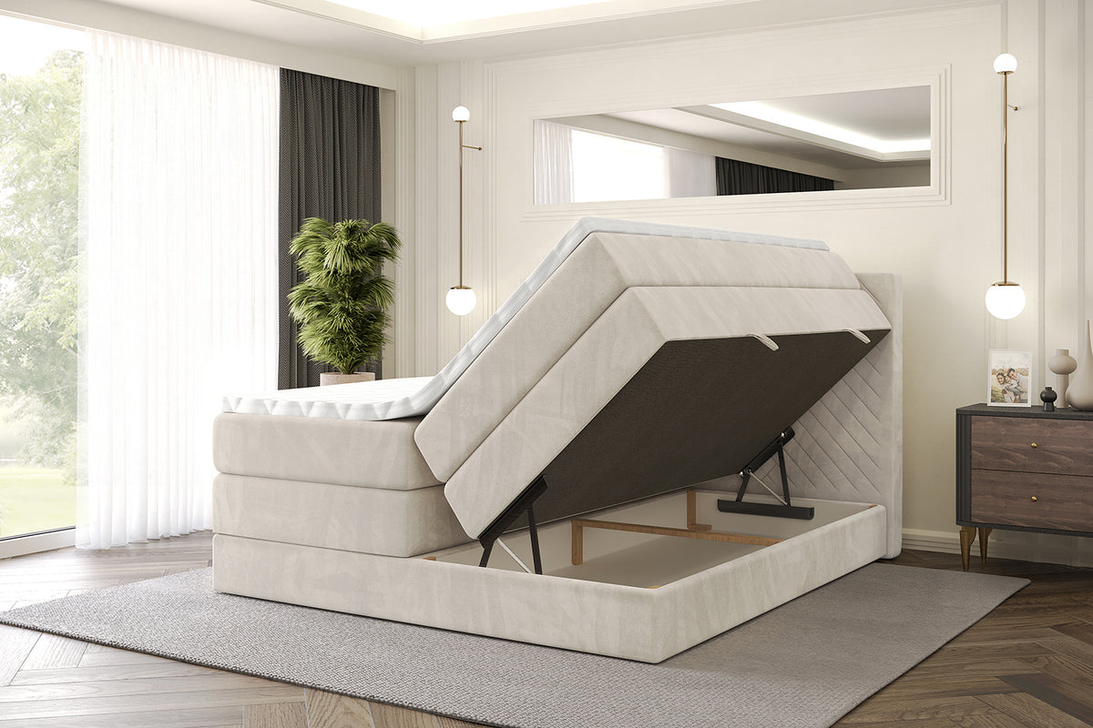 Boxspringbett VEXA KING Samt
