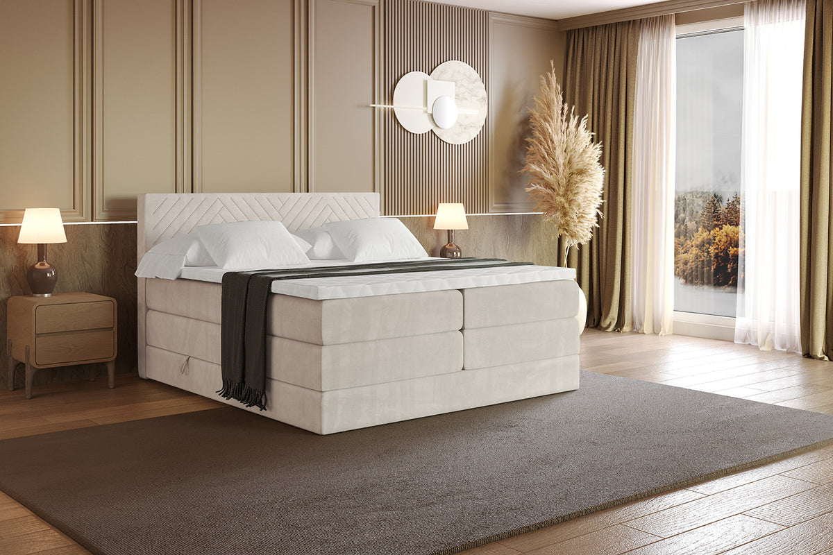 Boxspringbett VEXA KING Samt