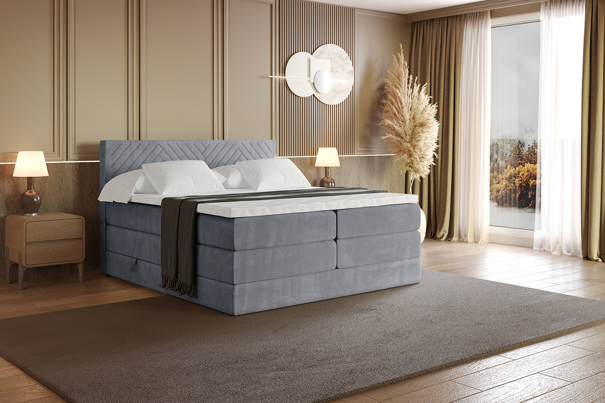 Boxspringbett VEXA KING Samt