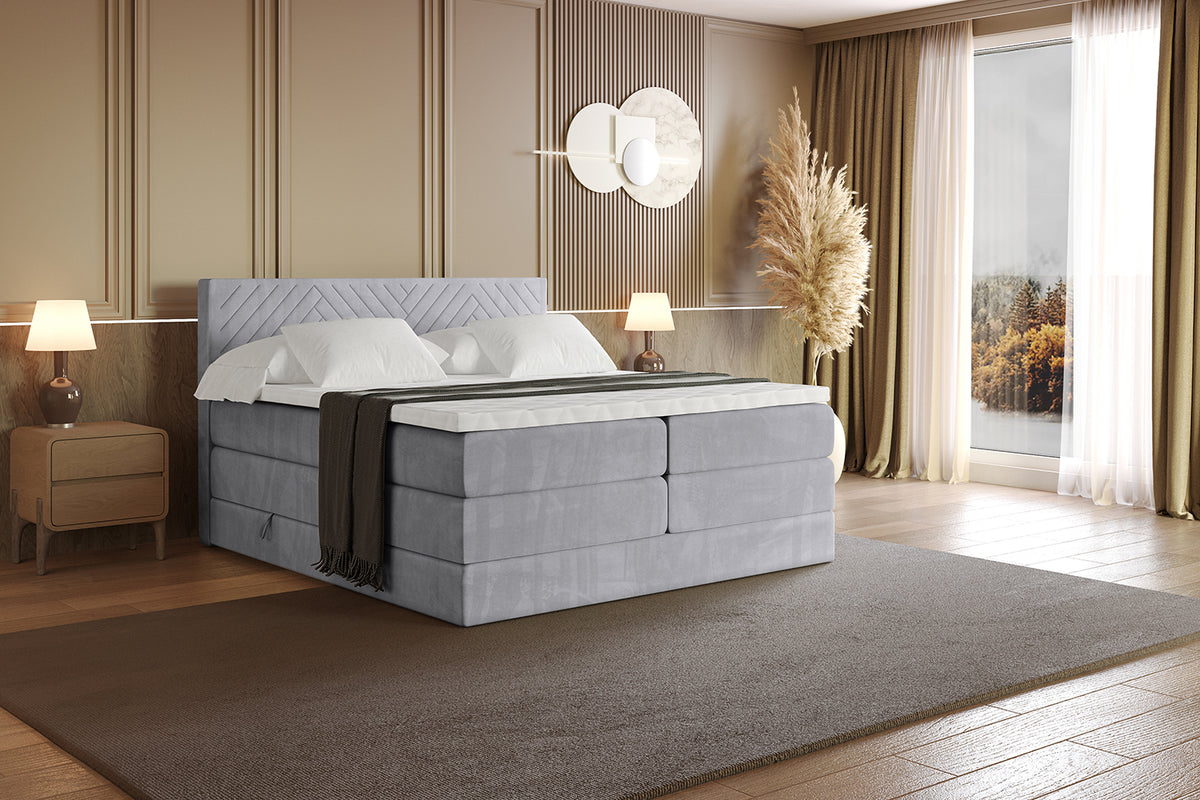 Boxspringbett VEXA KING Samt
