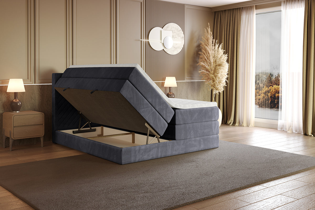 Boxspringbett VEXA KING Samt