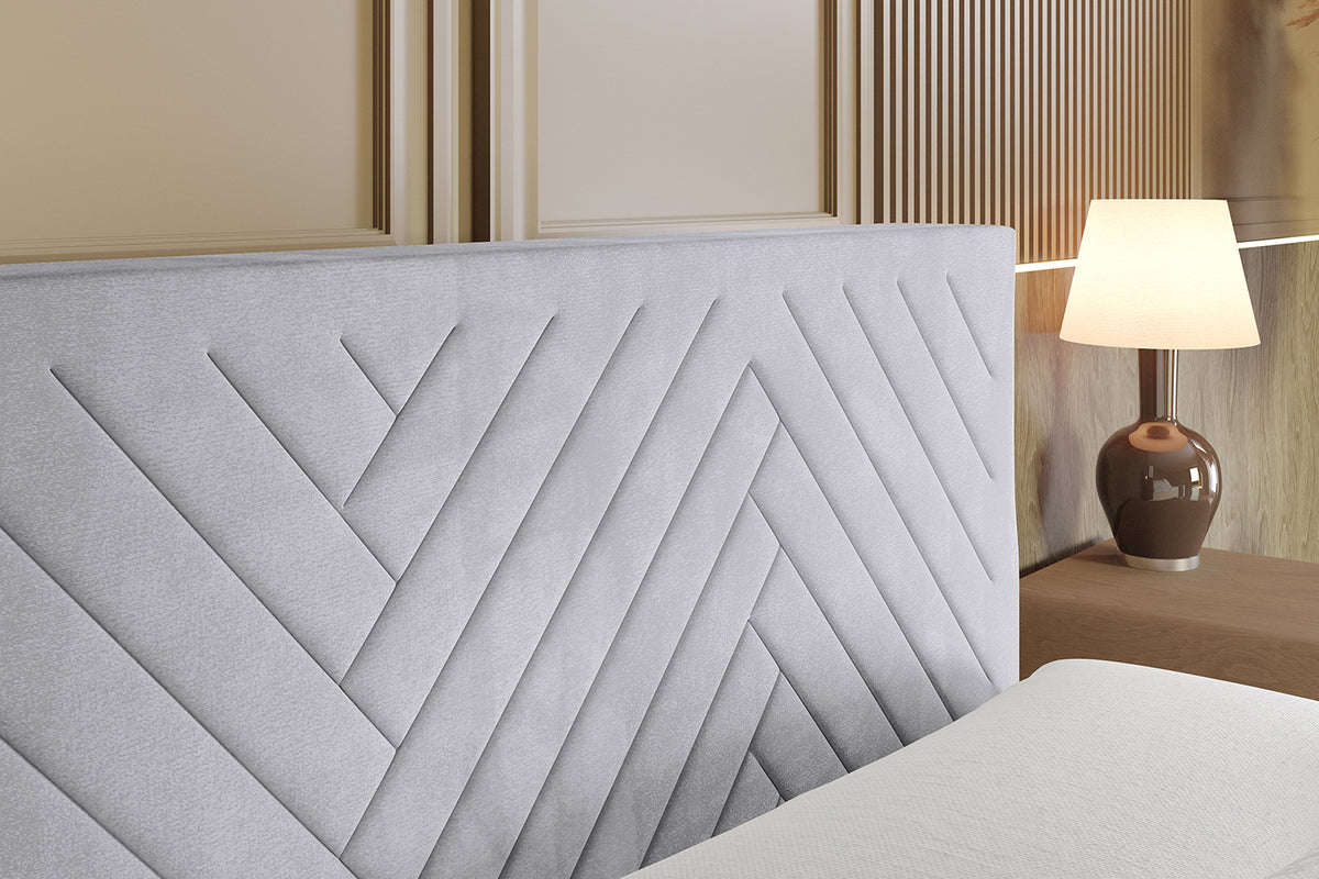 Łóżko boxspring VEXA welur