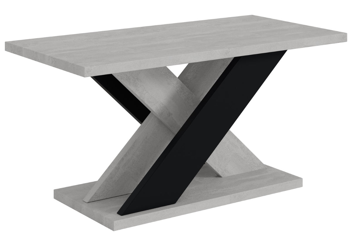 Couchtisch AOX MINI, Betonoptik K350/Schwarz
