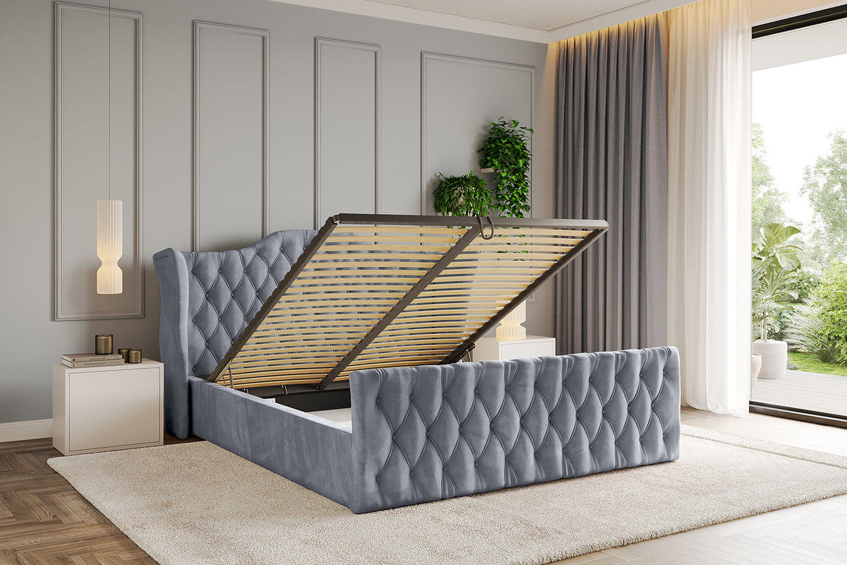 Łóżko tapicerowane ZORAN-Z welur