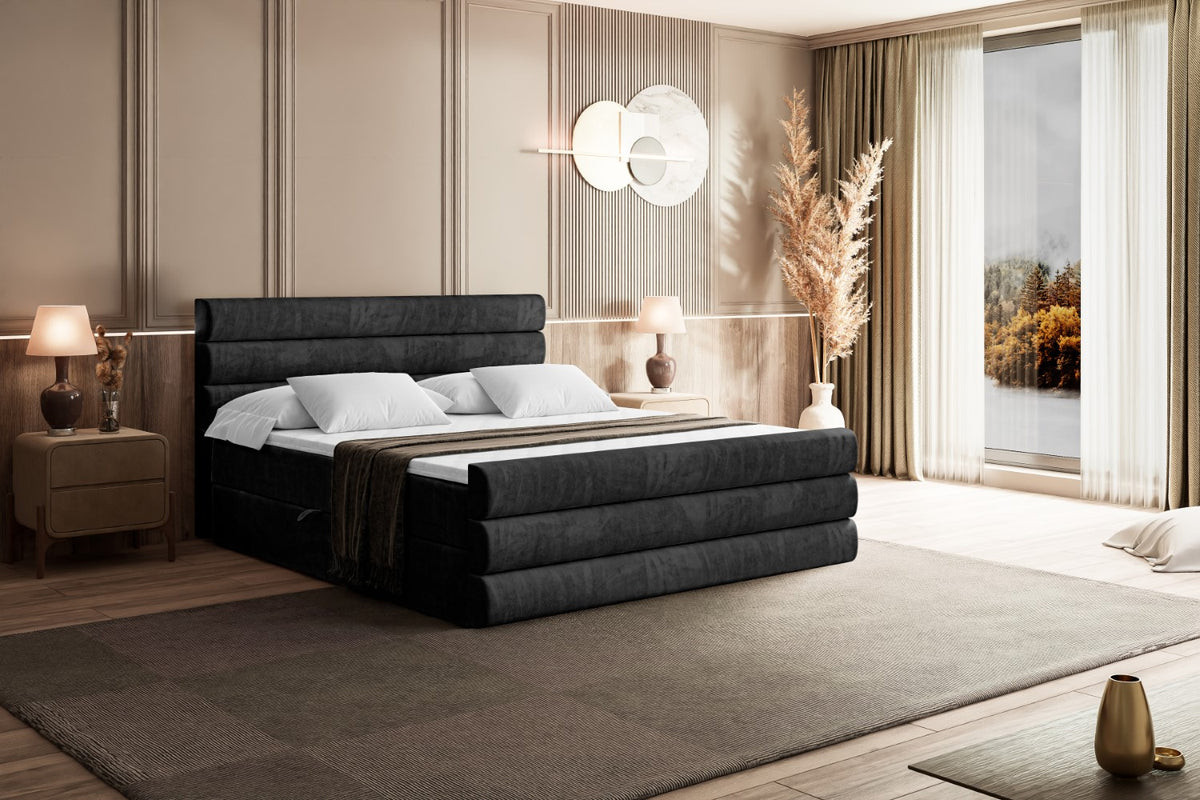 Łóżko boxspring CELESTIA-Z welur